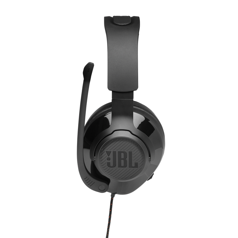 JBL Quantum 200 - Black - Wired over-ear gaming headset with flip-up mic - Detailshot 4 image number null